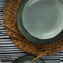 Hermia Vajilla de Porcelana 24 Piezas Verde CXEO24Y2730P03